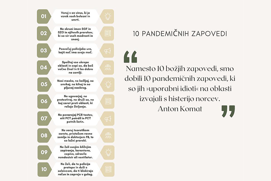 10 pandemičnih zapovedi